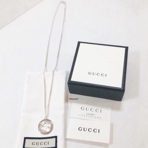 New Authentic Gucci Groove GG Necklace 22" - Picture 10 of 12